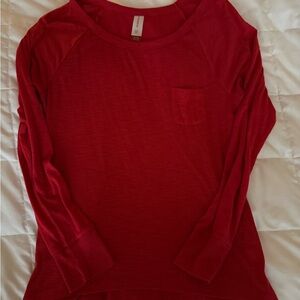 No Boundaries Vibrant Red Knit Top
